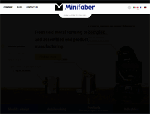Tablet Screenshot of minifaber.com