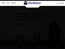 Tablet Screenshot of minifaber.it